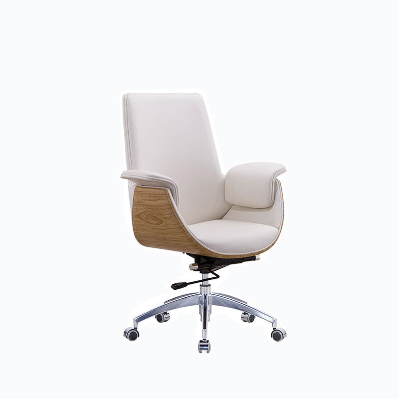 Metal Frame Office Chair Upholstered Arm High / Mid Back Task Chair with Wheels