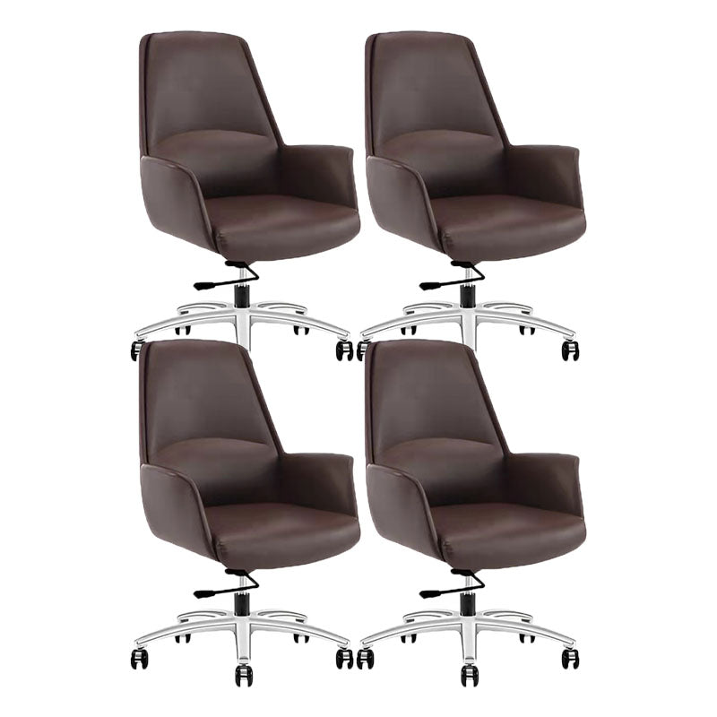 Mid / High Back Office Chair Rotatable Upholstered Managers Chair with Wheels