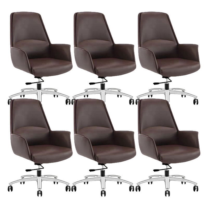 Mid / High Back Office Chair Rotatable Upholstered Managers Chair with Wheels