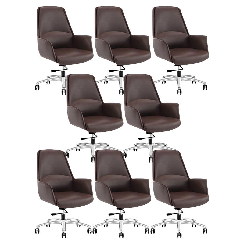 Mid / High Back Office Chair Rotatable Upholstered Managers Chair with Wheels