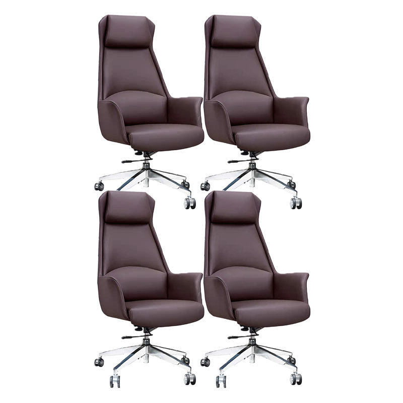 Mid / High Back Office Chair Rotatable Upholstered Managers Chair with Wheels