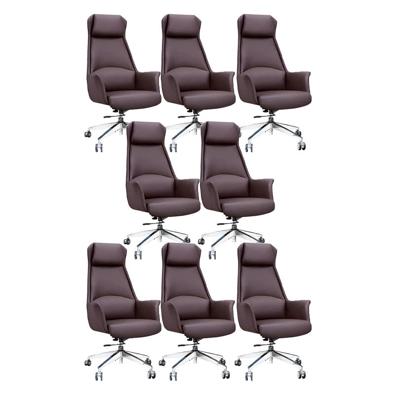 Mid / High Back Office Chair Rotatable Upholstered Managers Chair with Wheels