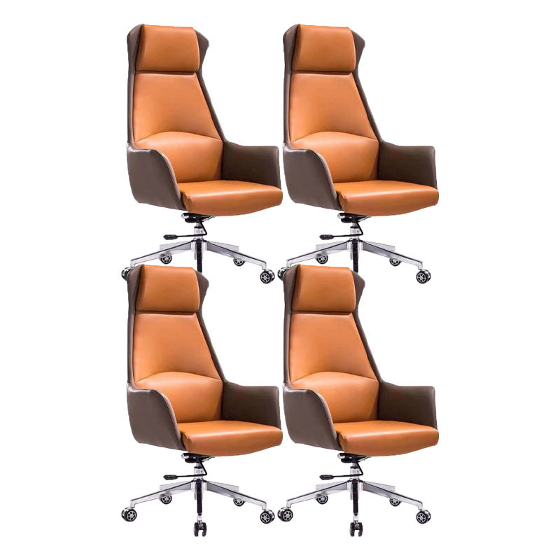 Mid / High Back Office Chair Rotatable Upholstered Managers Chair with Wheels