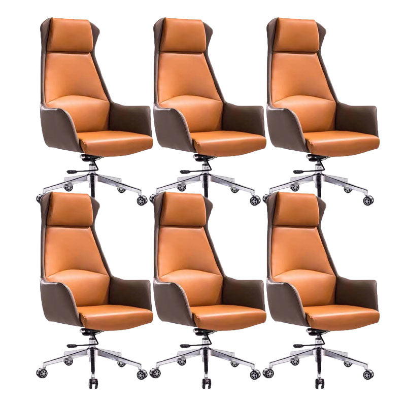 Mid / High Back Office Chair Rotatable Upholstered Managers Chair with Wheels