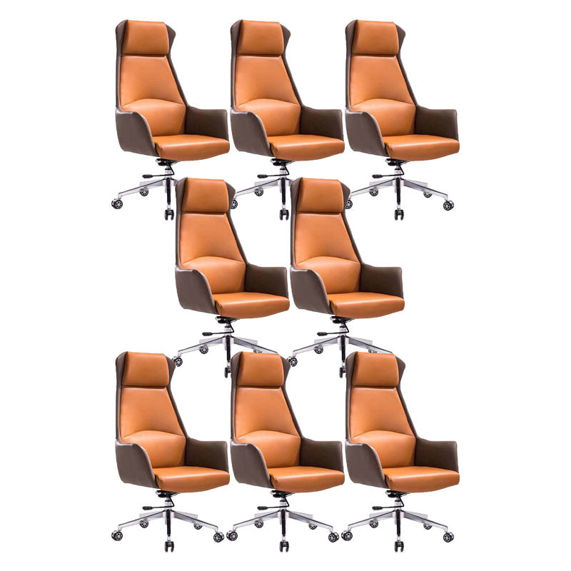 Mid / High Back Office Chair Rotatable Upholstered Managers Chair with Wheels