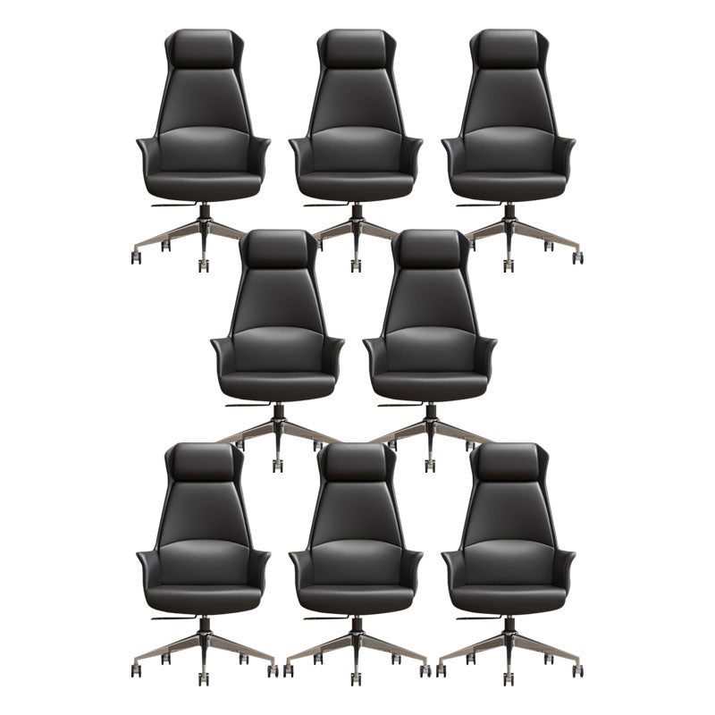 Mid / High Back Office Chair Rotatable Upholstered Managers Chair with Wheels