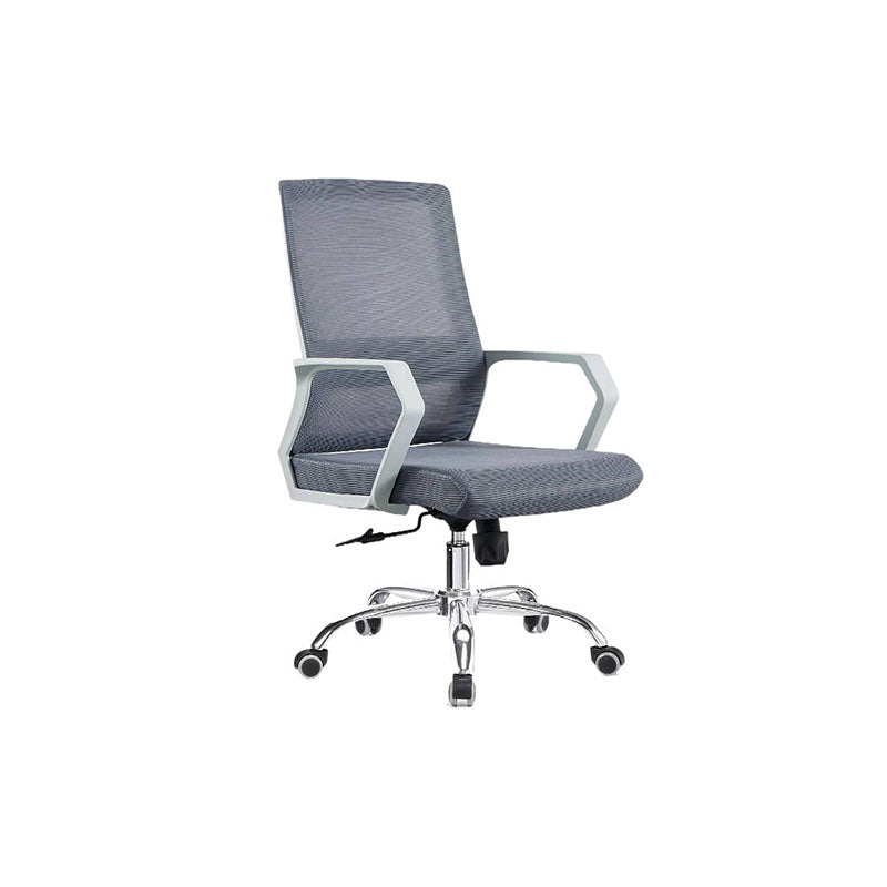 Mid Back Nylon Base Office Chair Rotatable Mesh Task Chair with Wheels