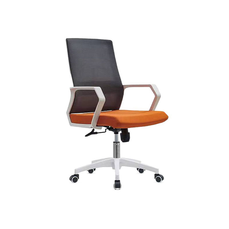 Mid Back Nylon Base Office Chair Rotatable Mesh Task Chair with Wheels