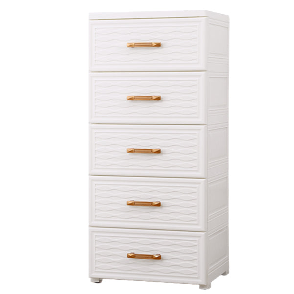 Vertical Lingerie Chest Contemporary Plastic Chest with Drawers for Bedroom