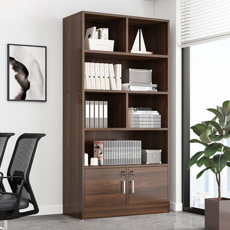 Engineered Wood Bookcase 11.8-inch Wide Contemporary Standard Bookshelf