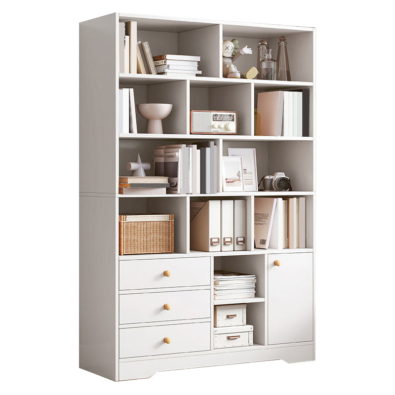 Engineered Wood Bookcase 11.8-inch Wide Contemporary Standard Bookshelf