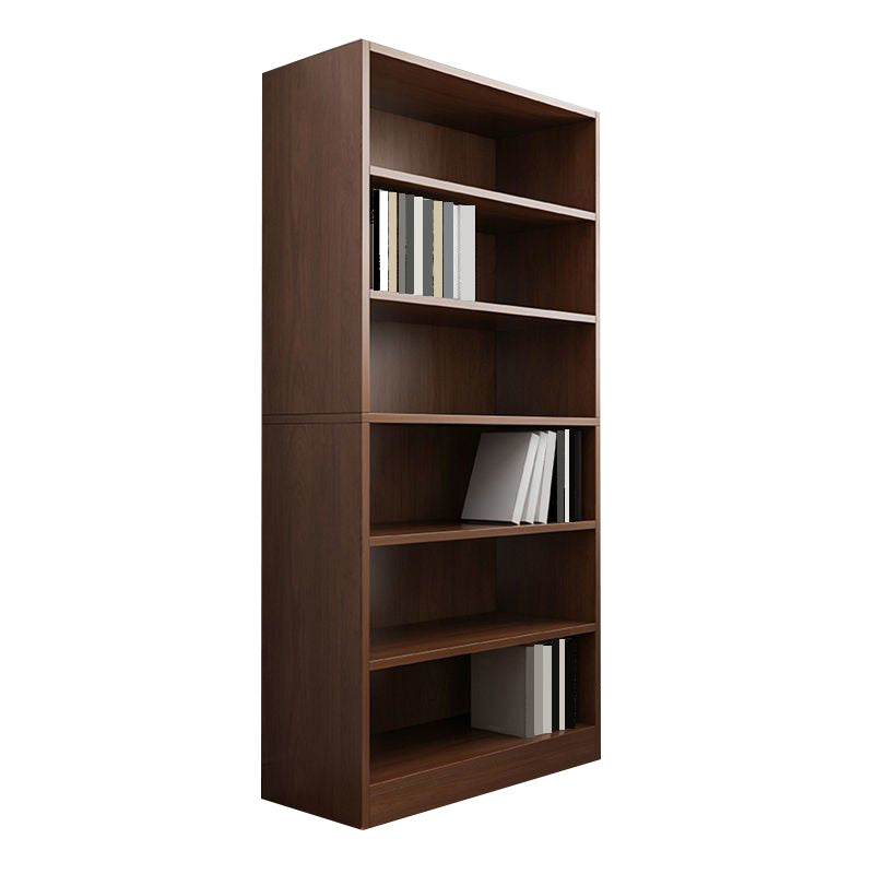 Engineered Wood Bookcase 11.8-inch Wide Contemporary Standard Bookshelf