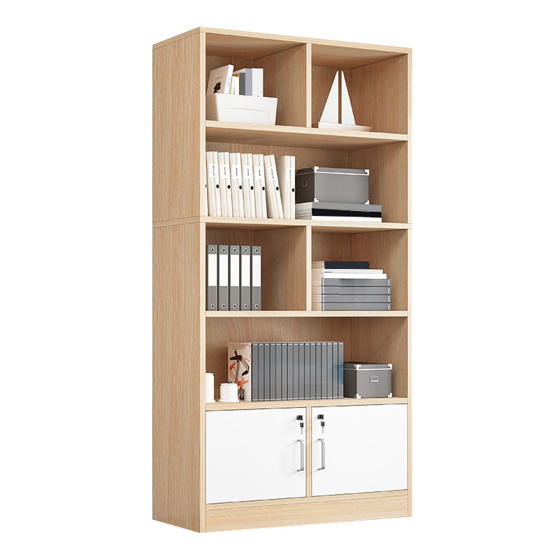 Engineered Wood Bookcase 11.8-inch Wide Contemporary Standard Bookshelf