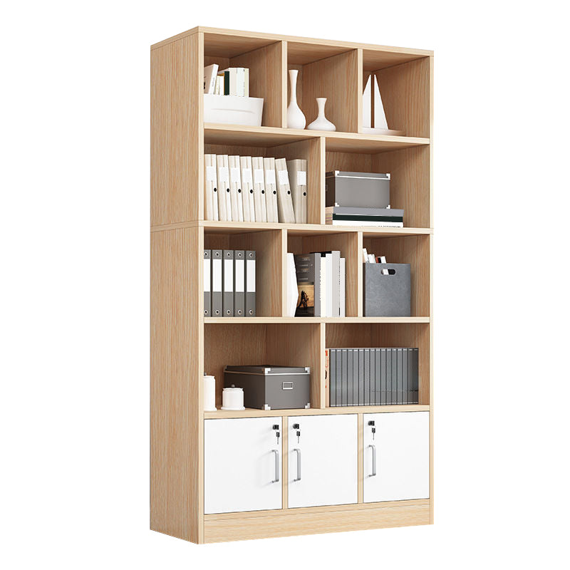 Engineered Wood Bookcase 11.8-inch Wide Contemporary Standard Bookshelf