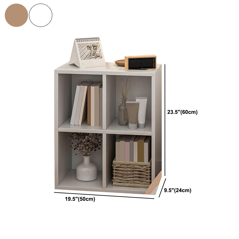 Standard Bookshelf Contemporary Style Closed Back Bookcase for Study Room and Office