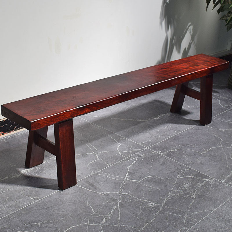 Solid Wood Thickened Dining Bench, Traditional 16"H Seating Bench  with Legs