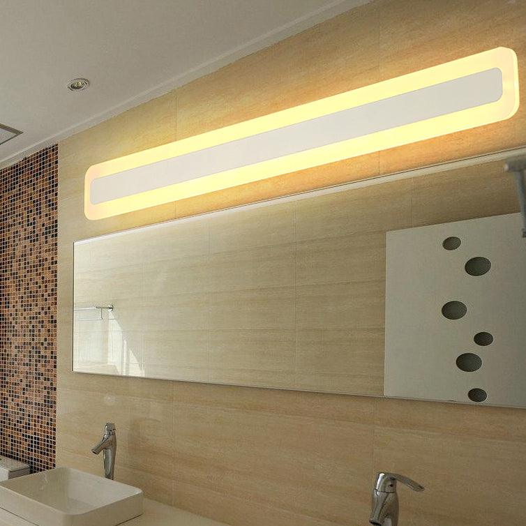 Modern Style Geometry Shape Sconce Lamp Metal 1 Light Wall Lights for Bathroom