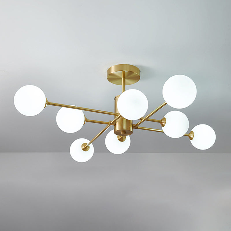 Modernism Sputnik Ceiling Light Globe Shaded Lighting for Hallway Foyer