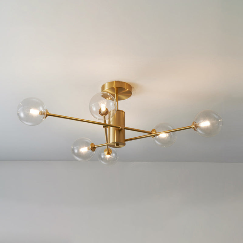 Modernism Sputnik Ceiling Light Globe Shaded Lighting for Hallway Foyer