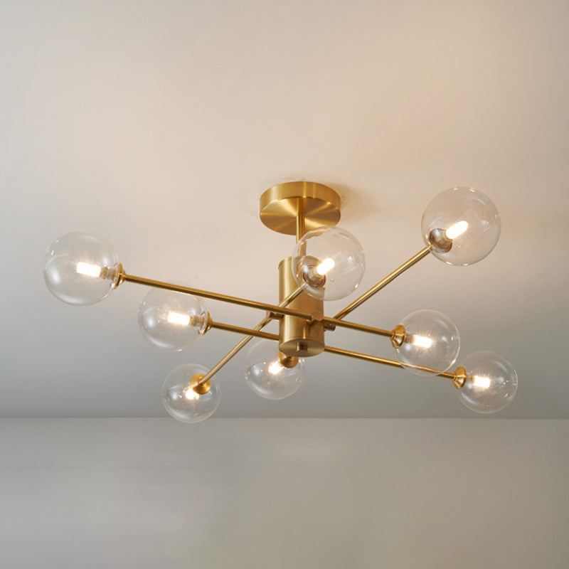 Modernism Sputnik Ceiling Light Globe Shaded Lighting for Hallway Foyer