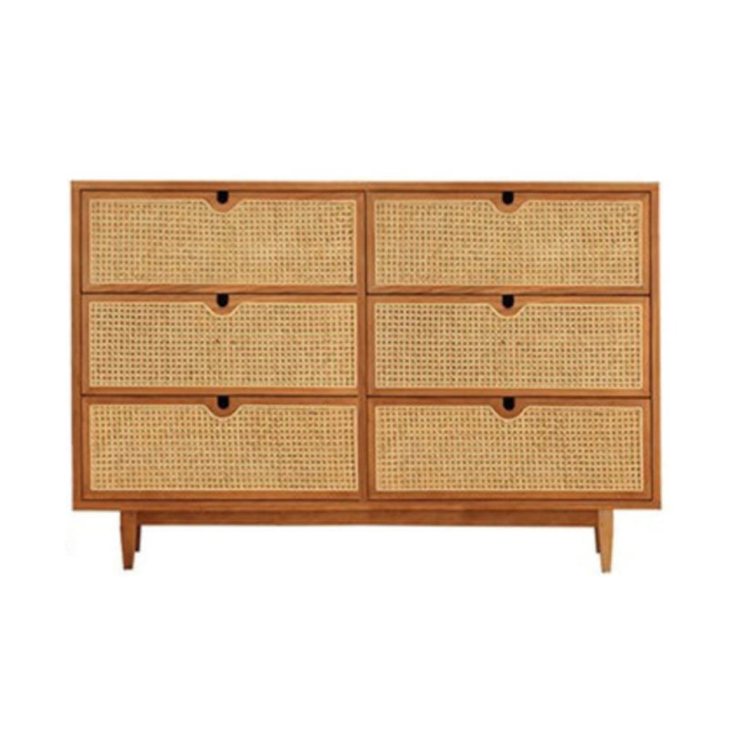 Pine Wood Living Room Sideboard Cabinet Modern Buffet Server Cabinet with Storage