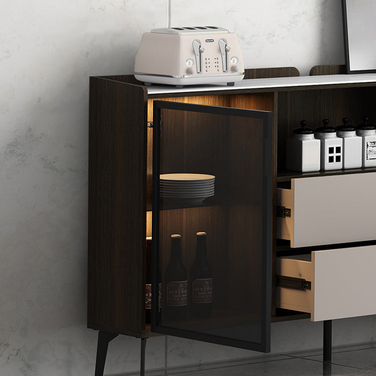 Modern Style Side Board with Drawers and Storage Sideboard for Dining Room