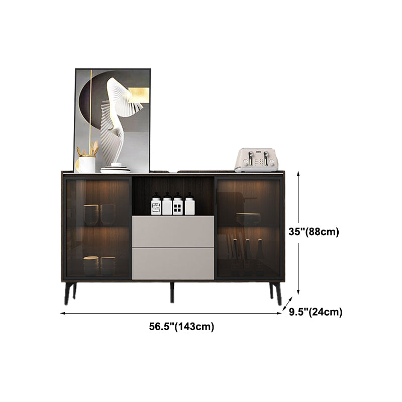 Modern Style Side Board with Drawers and Storage Sideboard for Dining Room