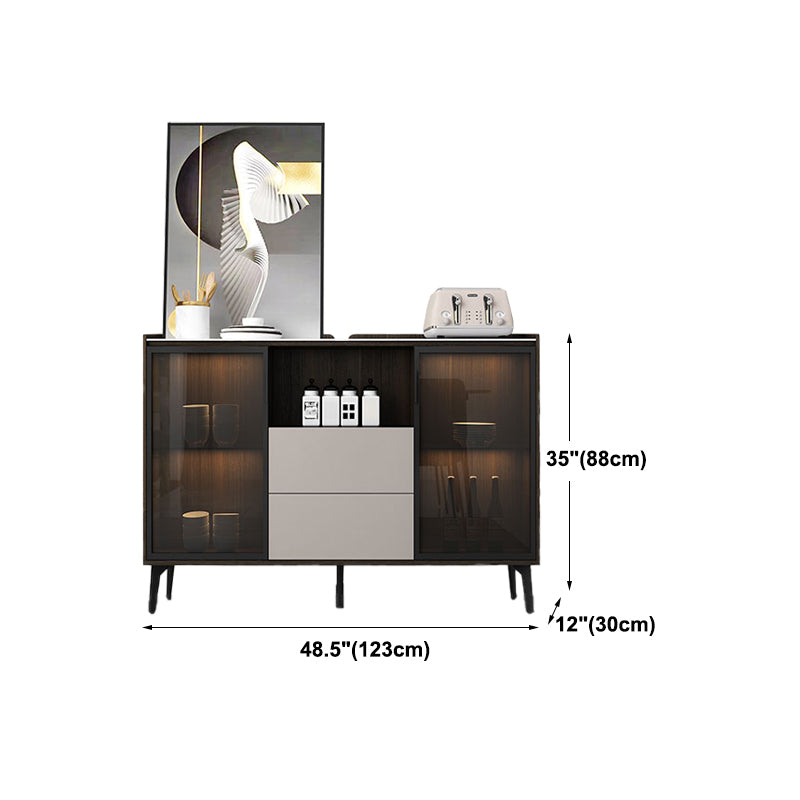 Modern Style Side Board with Drawers and Storage Sideboard for Dining Room