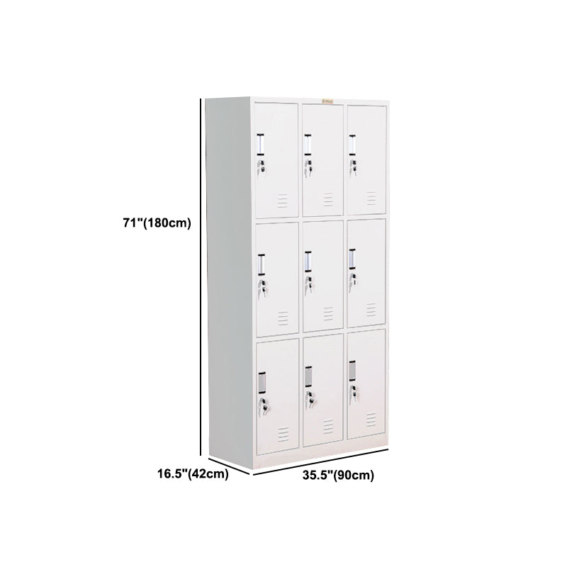 Hinged Metal Wardrobe Armoire Contemporary Grey Wardrobe Cabinet