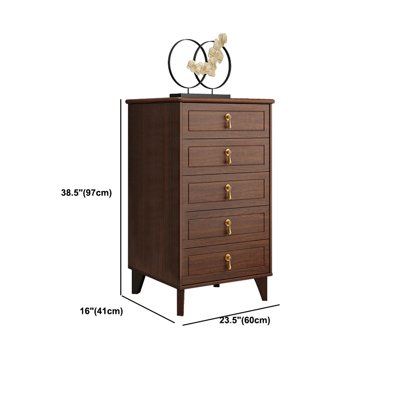 Solid Wood Storage Chest Dresser Modern Bedroom Storage Chest with Drawers