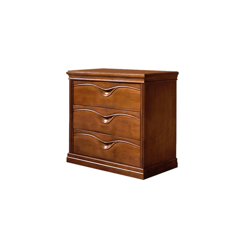 Vertical Oak Storage Chest Dresser Traditional Lingerie Chest with 3 / 4 / 5 Drawers