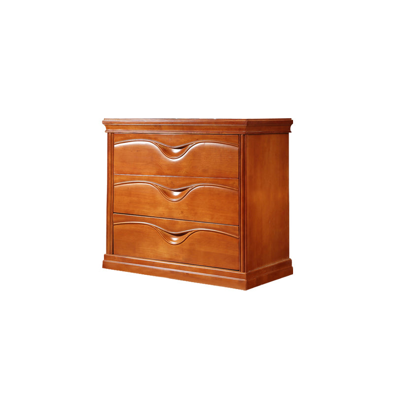 Vertical Oak Storage Chest Dresser Traditional Lingerie Chest with 3 / 4 / 5 Drawers