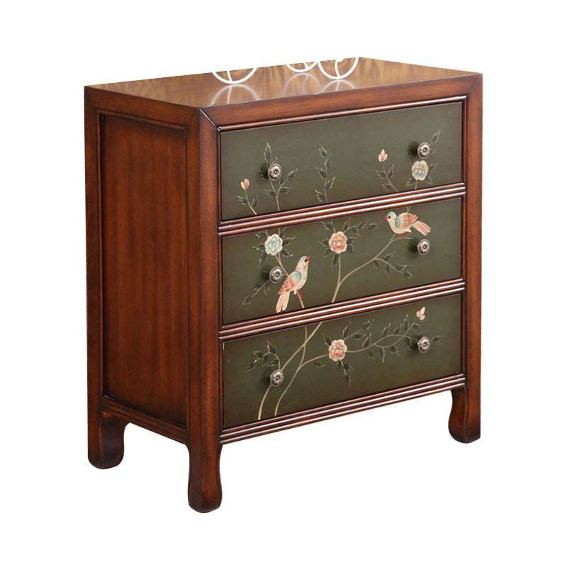 Birch Storage Chest Dresser Traditional Storage Chest with 3 / 4 Drawers