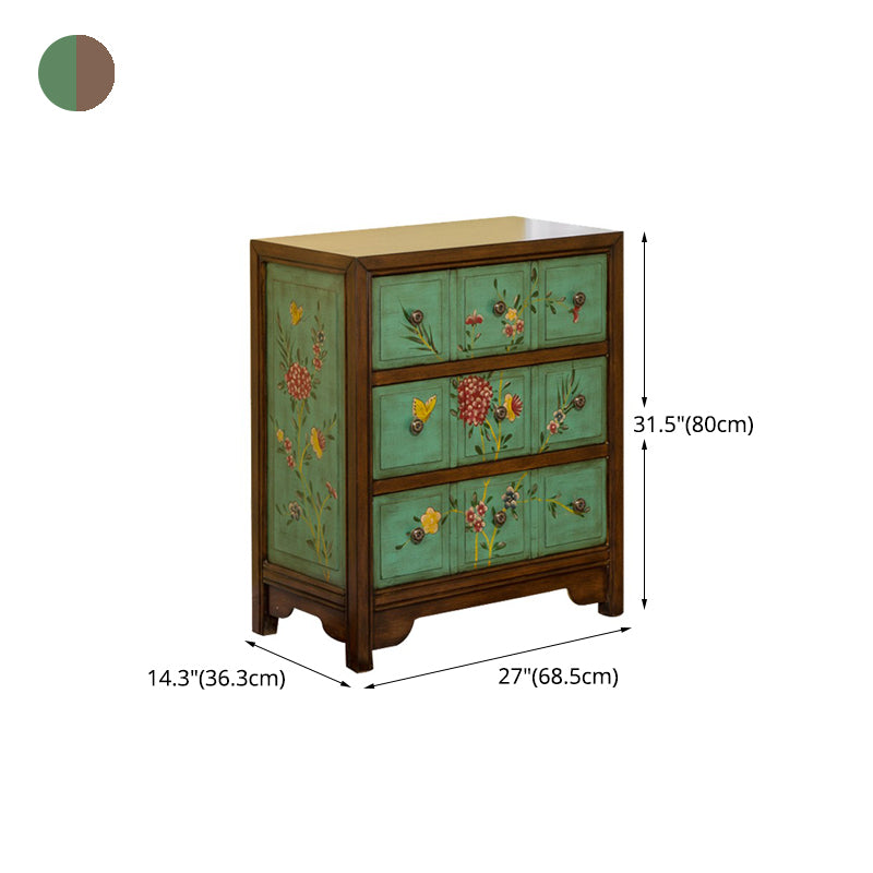 Birch Storage Chest Dresser Traditional Storage Chest with 3 / 4 Drawers