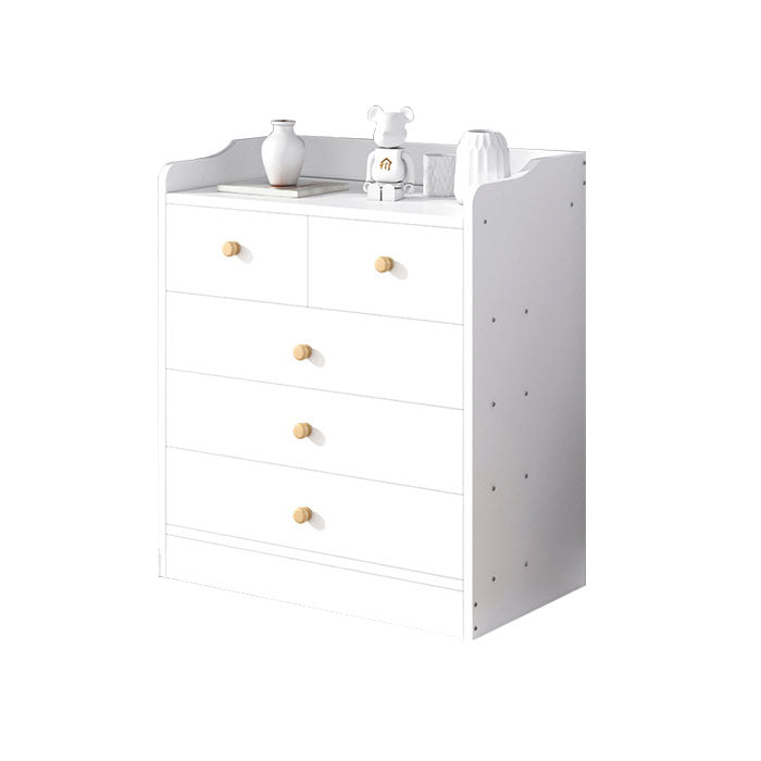 Modern Artificial Wood Lingerie Chest Vertical Storage Chest Dresser with Drawers