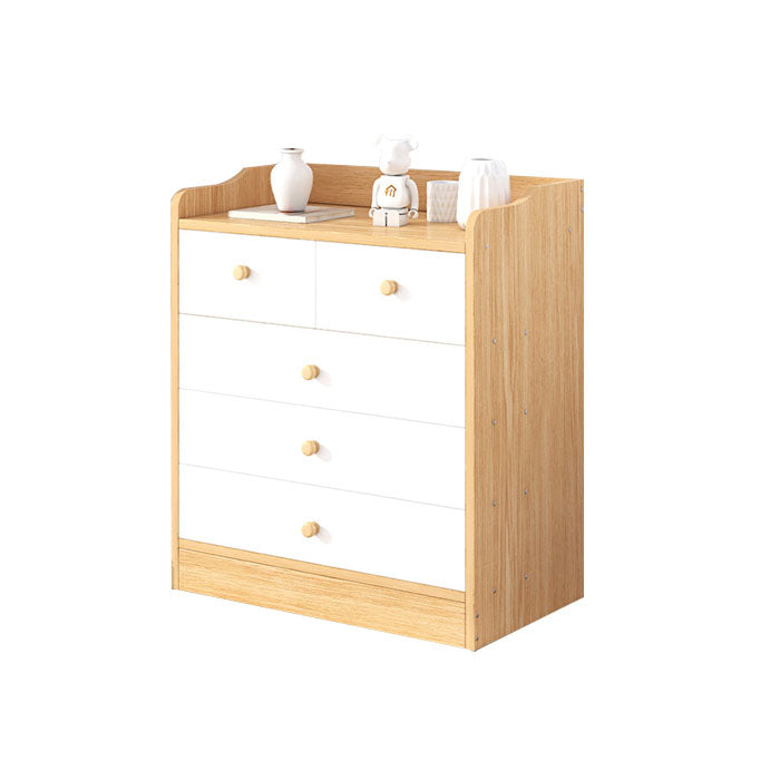 Modern Artificial Wood Lingerie Chest Vertical Storage Chest Dresser with Drawers