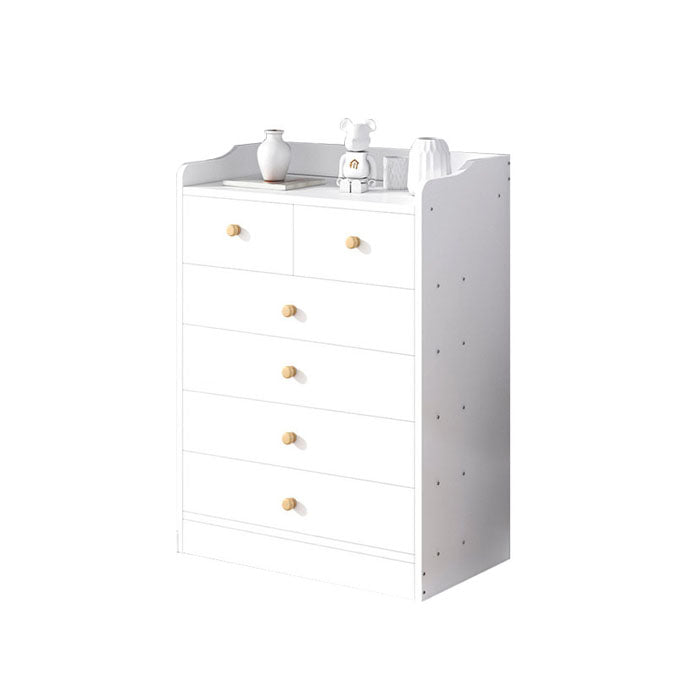 Modern Artificial Wood Lingerie Chest Vertical Storage Chest Dresser with Drawers