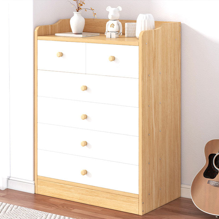 Modern Artificial Wood Lingerie Chest Vertical Storage Chest Dresser with Drawers