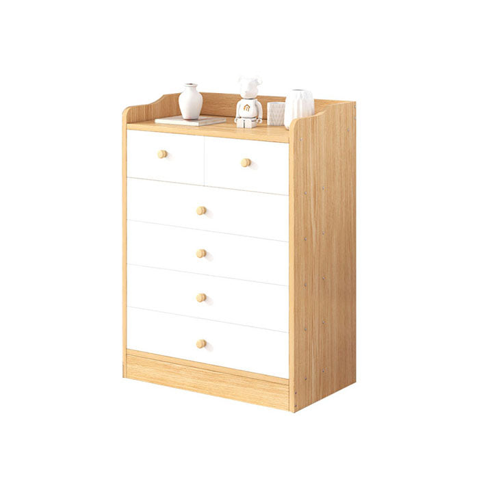 Modern Artificial Wood Lingerie Chest Vertical Storage Chest Dresser with Drawers