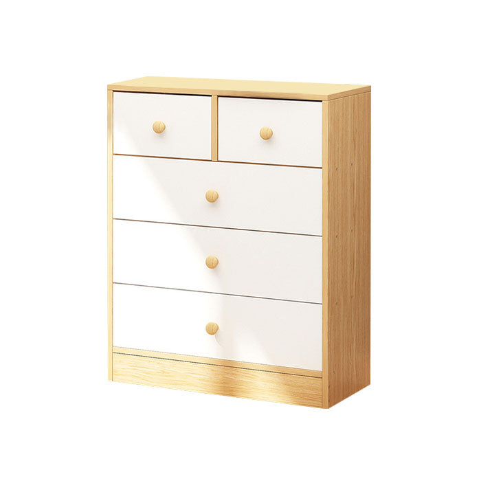 Modern Artificial Wood Lingerie Chest Vertical Storage Chest Dresser with Drawers