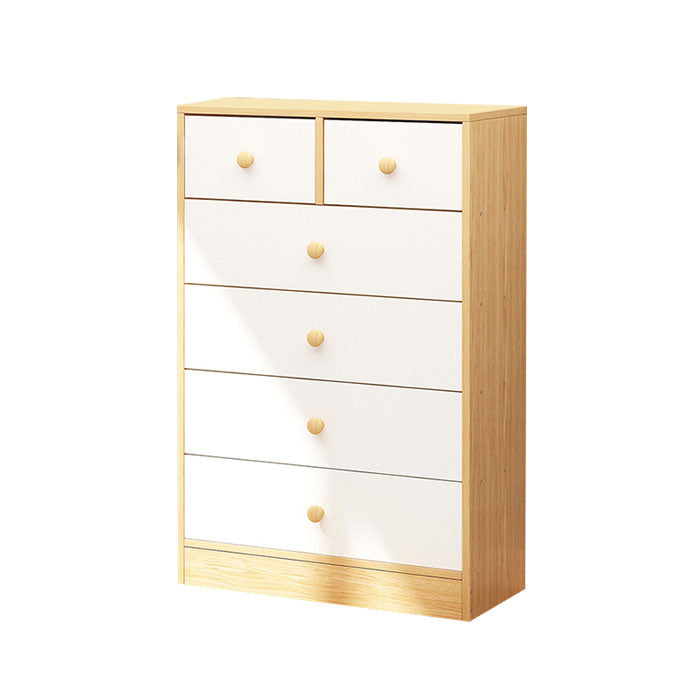 Modern Artificial Wood Lingerie Chest Vertical Storage Chest Dresser with Drawers