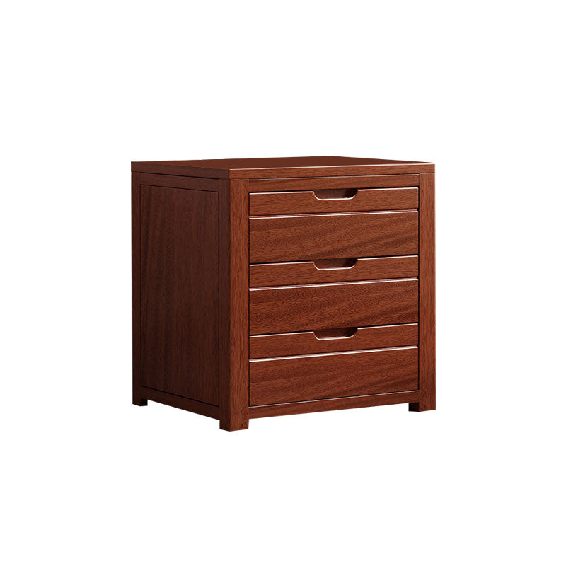 Modern Walnut Lingerie Chest Vertical Storage Chest Dresser with Drawers