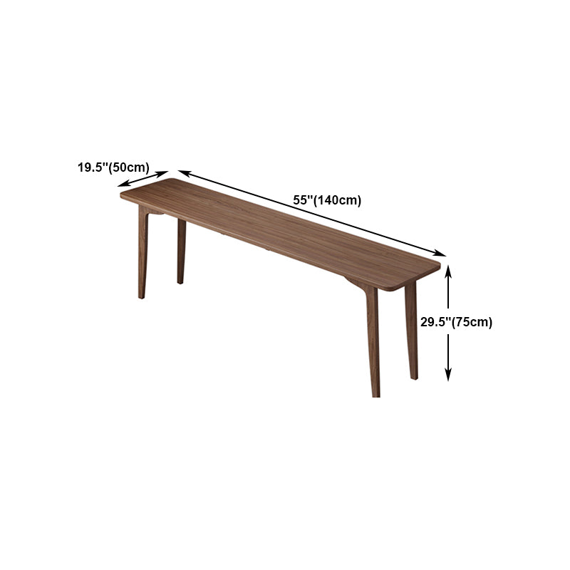 Modern Style Brown Office Desk Curved Wooden Writing Desk for Home