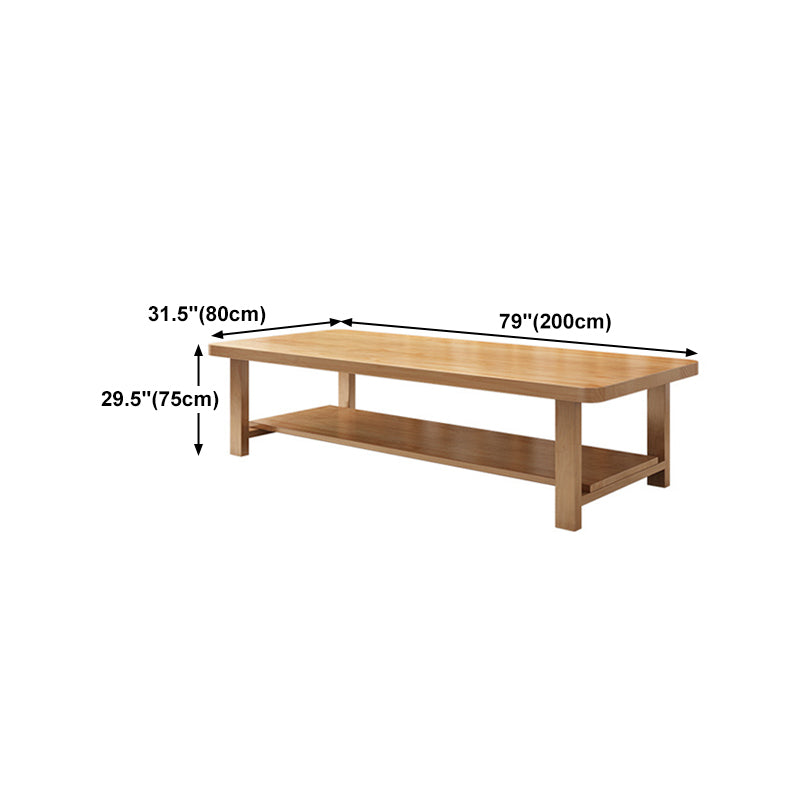 Solid Wood Writing Desk Contemporary Style Office Meeting Table