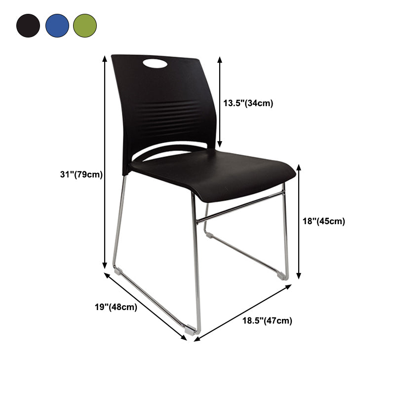 Modern Plastic Desk Chair with Low Back and Ergonomic Gaming Home Office Chair