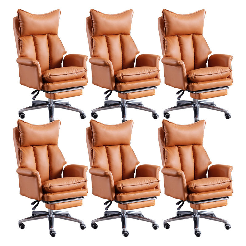 Modern Slide Chair High Back Ergonomic Adjustable Leather Executive Chair