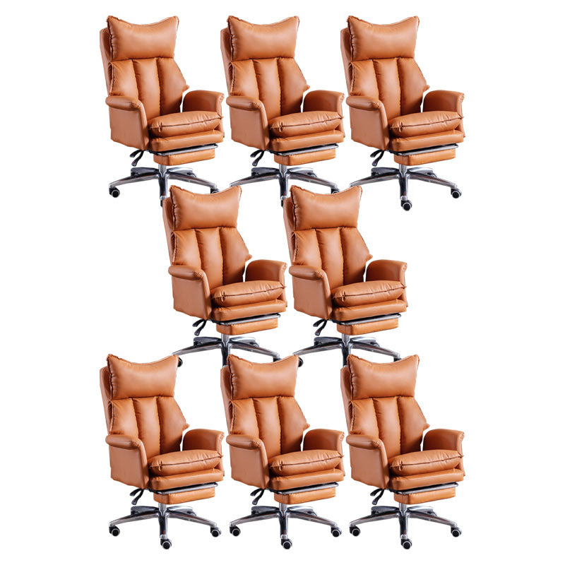 Modern Slide Chair High Back Ergonomic Adjustable Leather Executive Chair