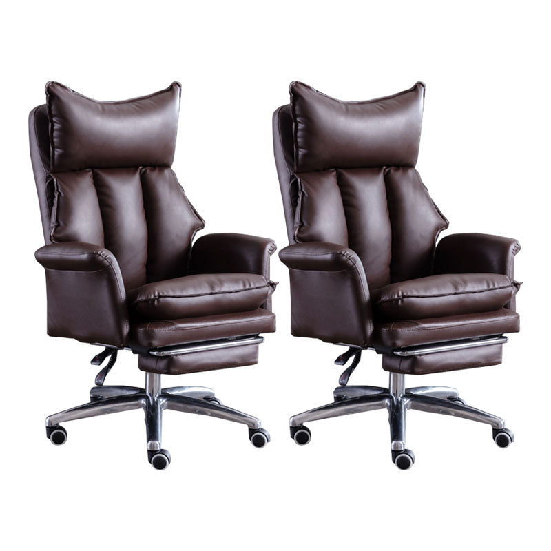 Modern Slide Chair High Back Ergonomic Adjustable Leather Executive Chair