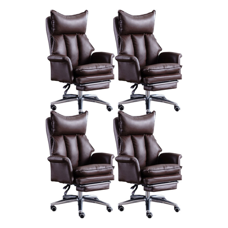 Modern Slide Chair High Back Ergonomic Adjustable Leather Executive Chair