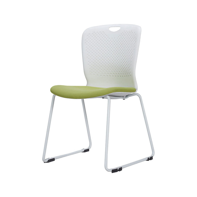 Modern Armless Upholstered Office Chair Plastic Ergonomic Office Chair